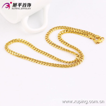 Collar o cadena de joyería de imitación chapado en oro de moda mujeres - 42791